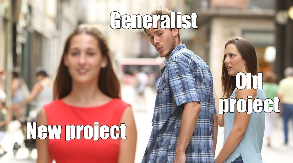 Meme illustrating Ciara's communication style and team dynamics